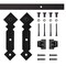 Quiet Glide Soft Close 60" Black Diamond Mini Single Barn Door Hardware NT.1310.05.08-60-SC - alternate 1